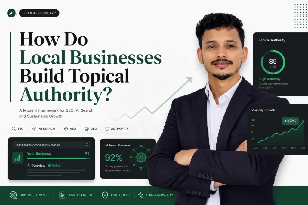 Local SEO Topical Authority Framework Diagram