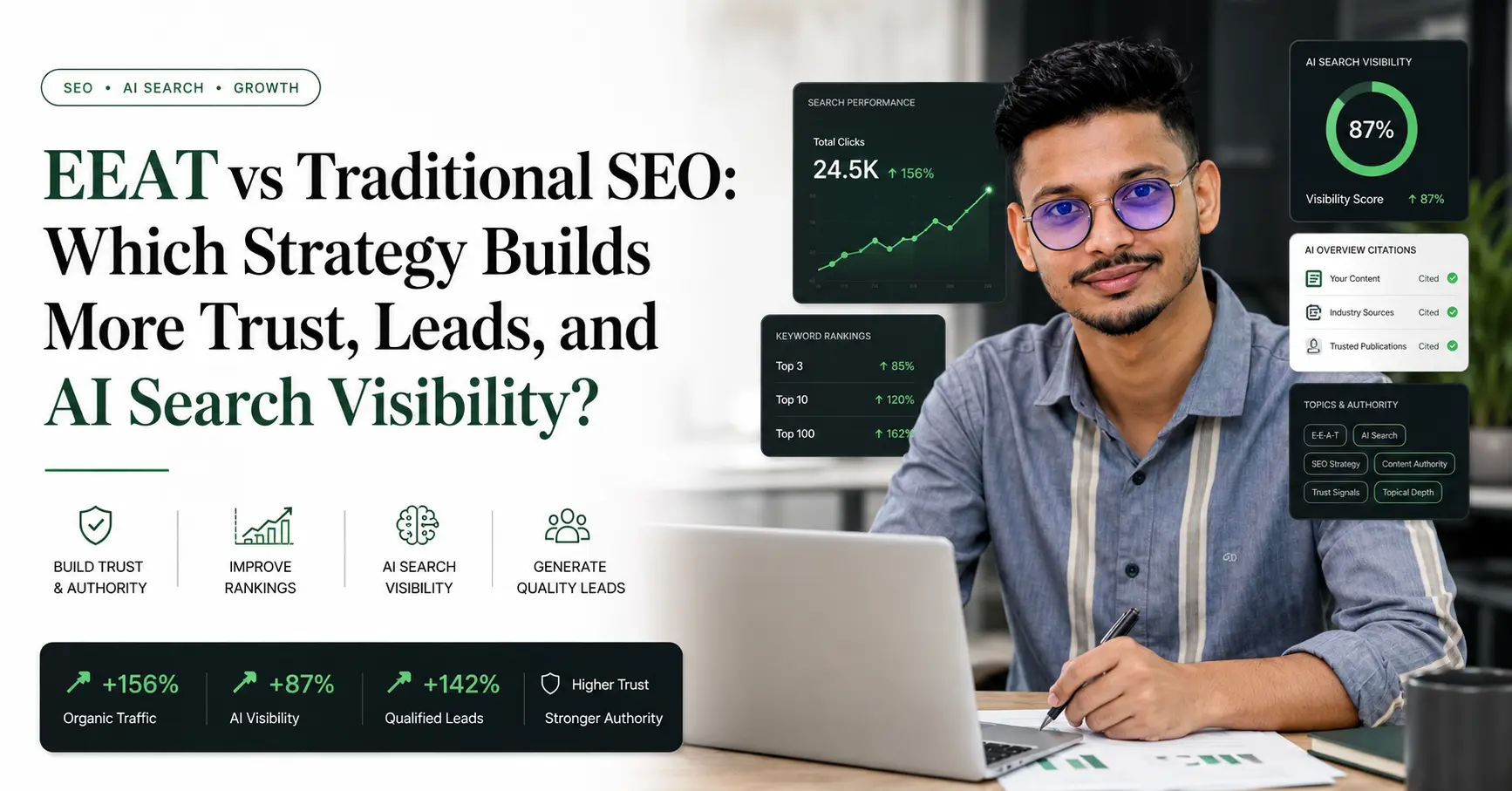 EEAT vs Traditional SEO: Which Strategy Builds More Trust, Leads, and AI Search Visibility?